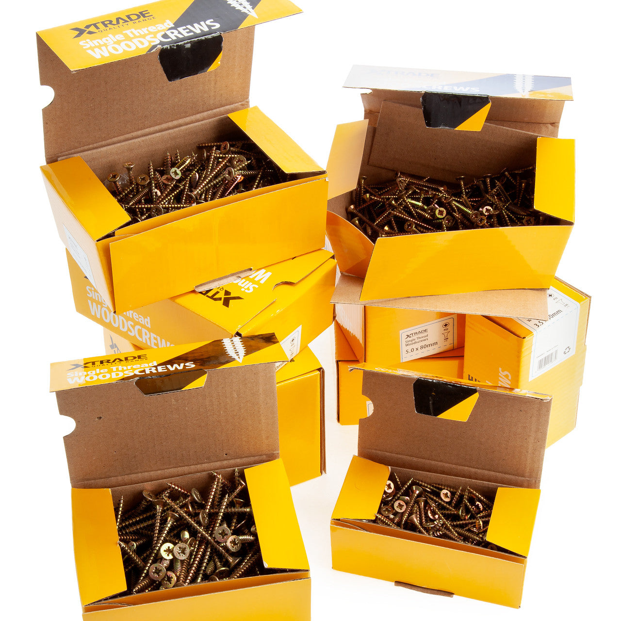 XTrade Mixed Length Single Thread PZ2 Woodscrews Trade Pack 1400 X0800002