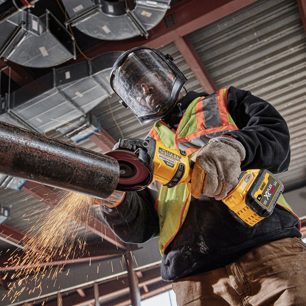 Dewalt XR 54V FlexVolt 5" 125mm Angle Grinder Body Only in TSTAK Box DCG418NT