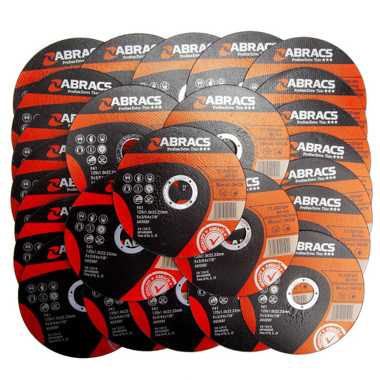 Abracs Proflex Extra Thin INOX Cutting Disc 125mm x 1mm 25 Pack PFET12510FI-25