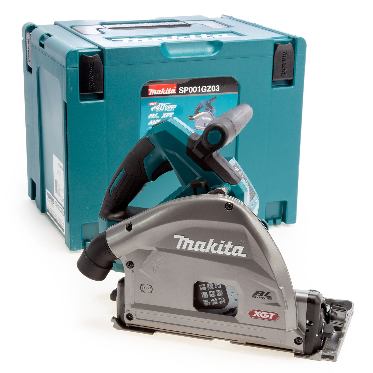 Makita 40VMax XGT 165mm Brushless Plunge Saw Body Only In Makpac Case SP001GZ03