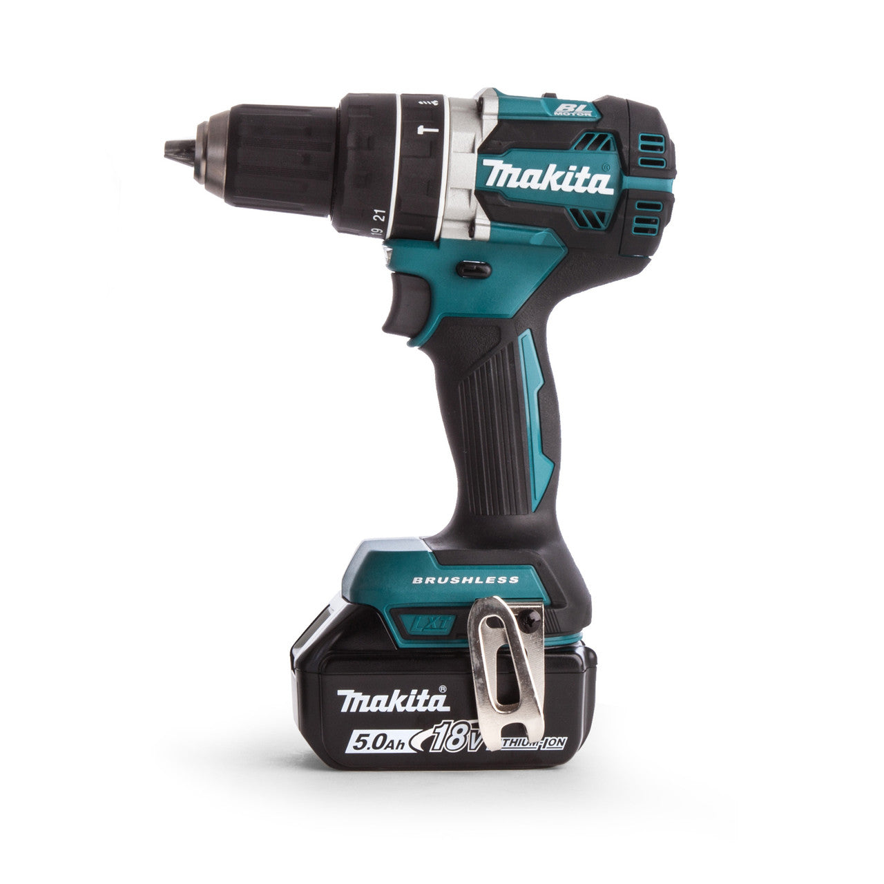 Makita DHP484TJX9 18V LXT Combi Drill Limited Edition (2 x 5.0Ah Batteries) in Makpac Case