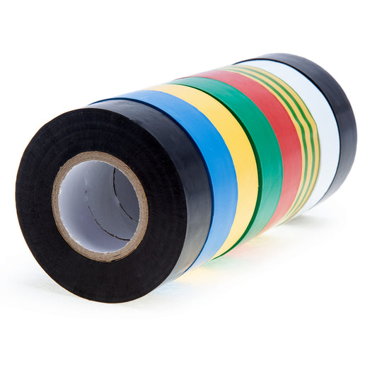 Ultratape Assorted PVC Electrical Insulation Tape 19mm x 20m 8 Pk 00351920ASST8