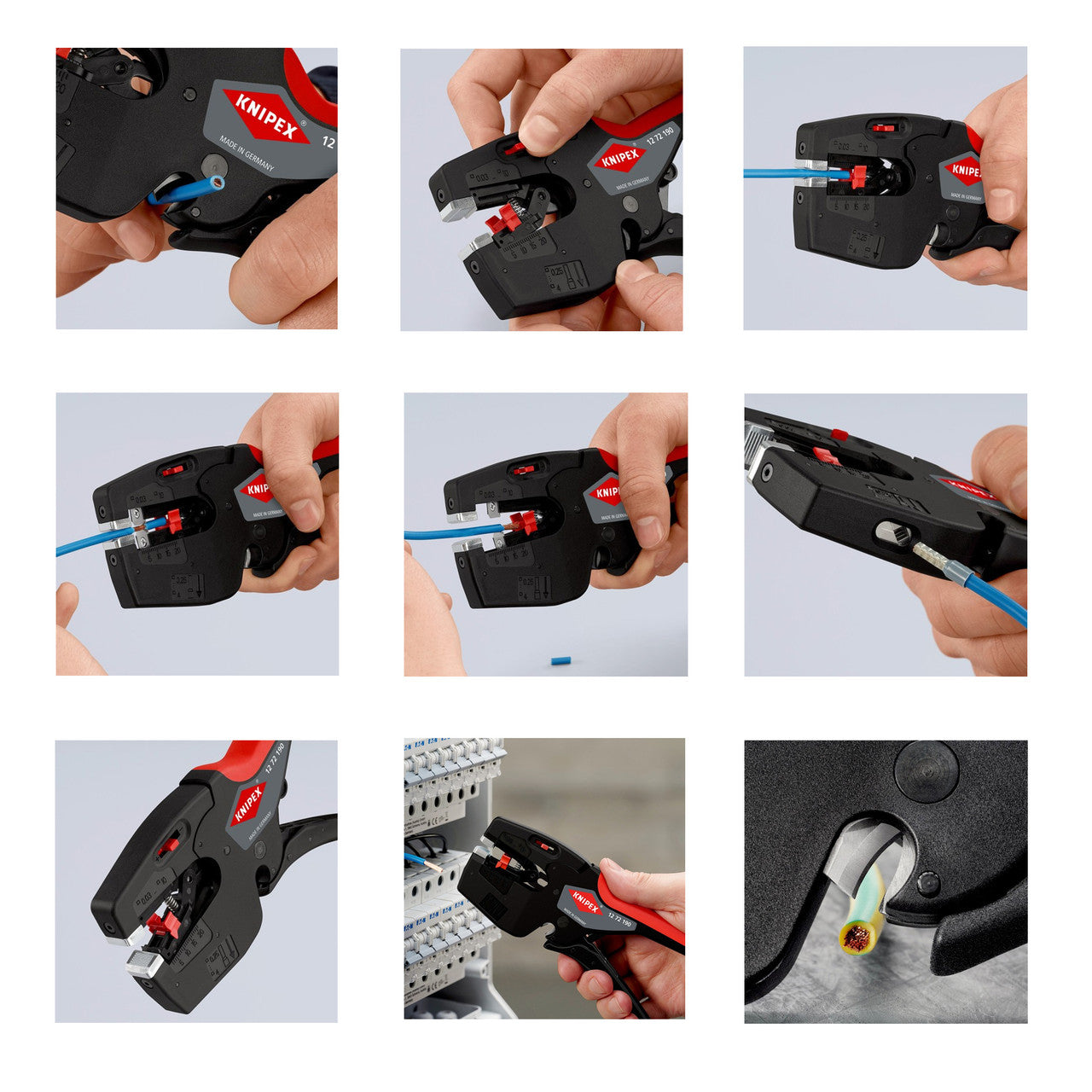 Knipex 1272190 NexStrip Multi-Tool for Electricians 190mm