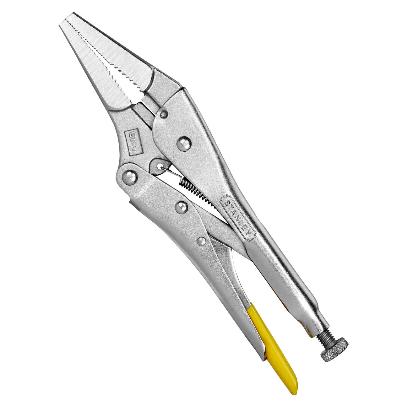 Stanley 215mm Long Nose Locking Pliers MaxSteel Machined Jaws 0-84-813