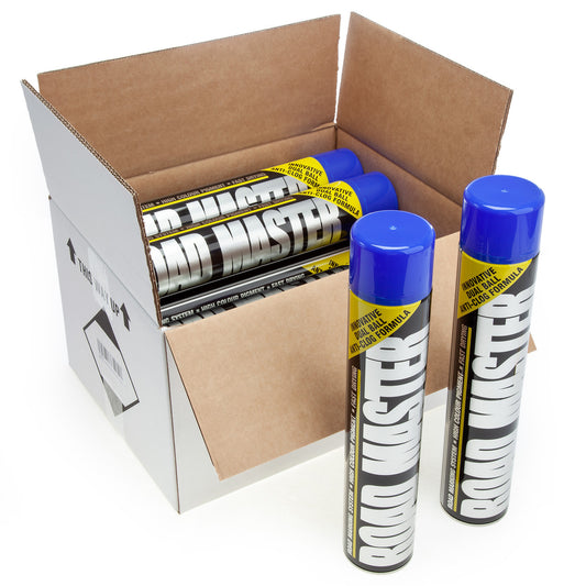 Roadmaster Line Marking Paint in Blue 750ml Box of 12 Fast Drying AARO03