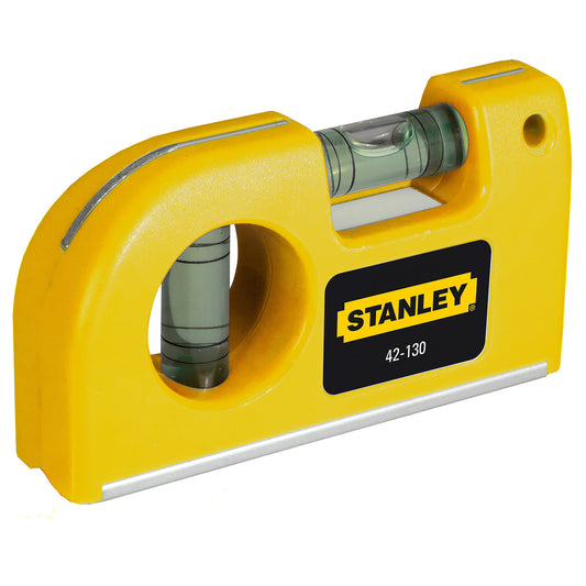 Stanley 87mm 3.4" Magnetic Pocket Level 2 Vials 0-42-130