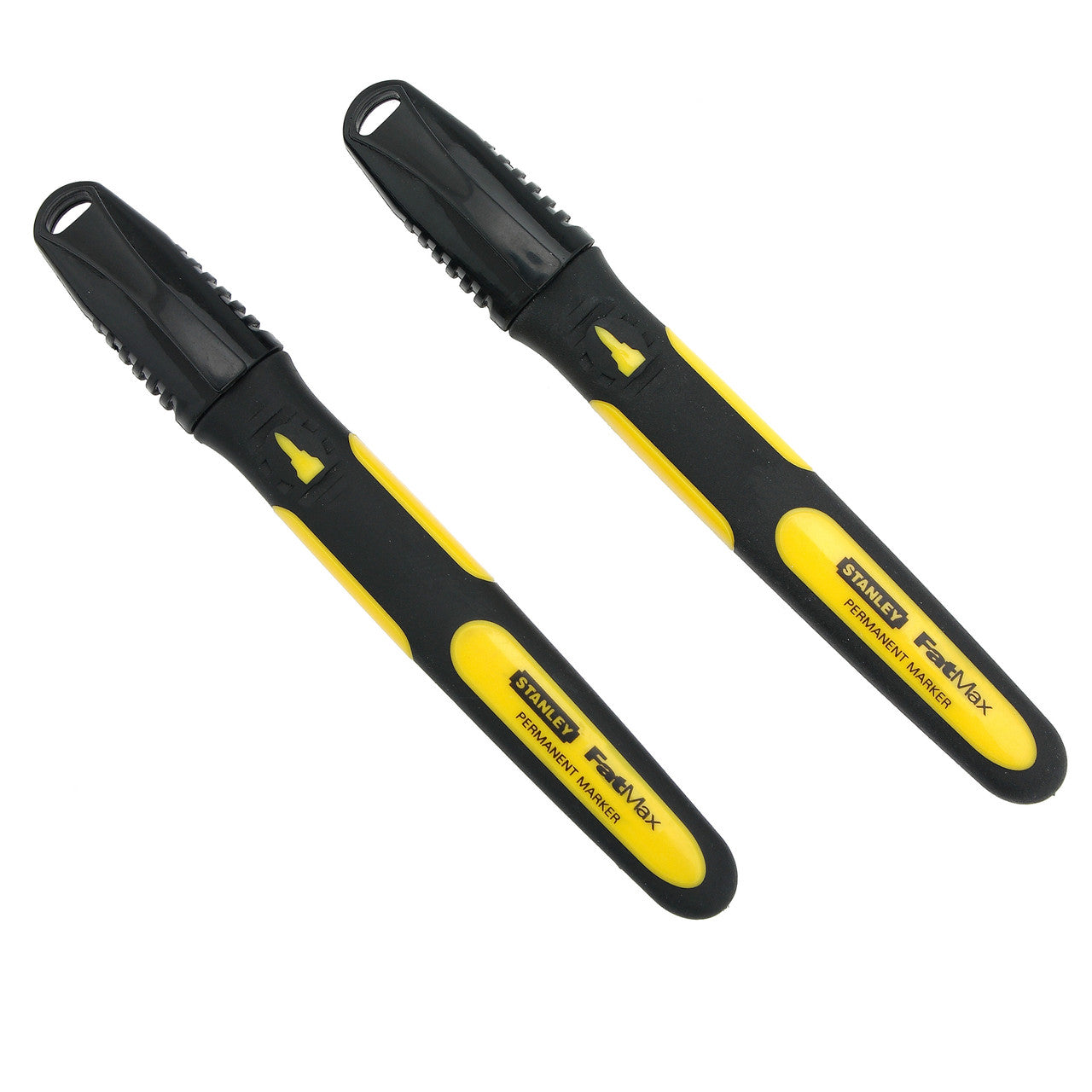 Stanley FatMax Black Permanent Markers Fine Tip 2 Pack All Weather Use 0-47-312