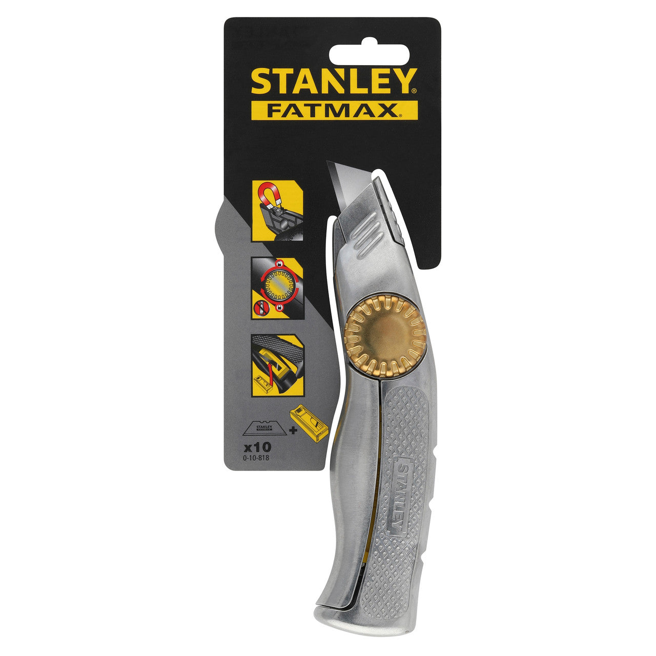 Stanley 0-10-818 FatMax Xtreme Fixed Blade Knife with 10 Blades