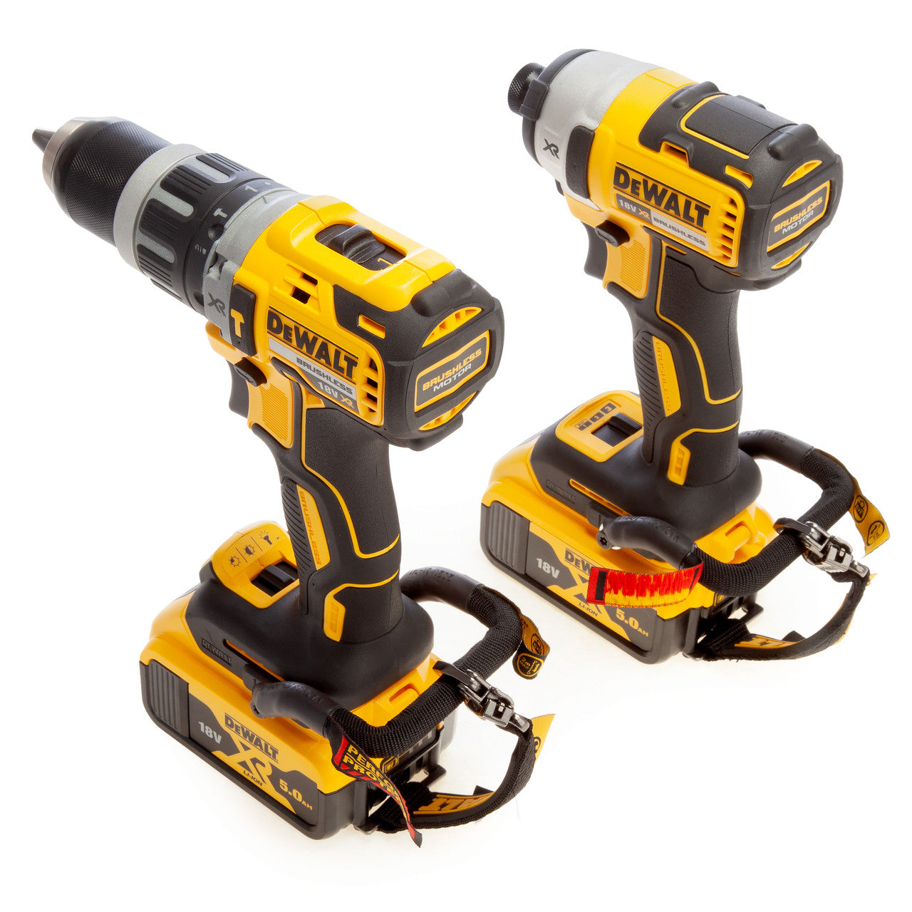Dewalt 18V XR Combi Drill Impact Driver Twin Pack 2 x 5.0Ah Batteries DCK266P2LR