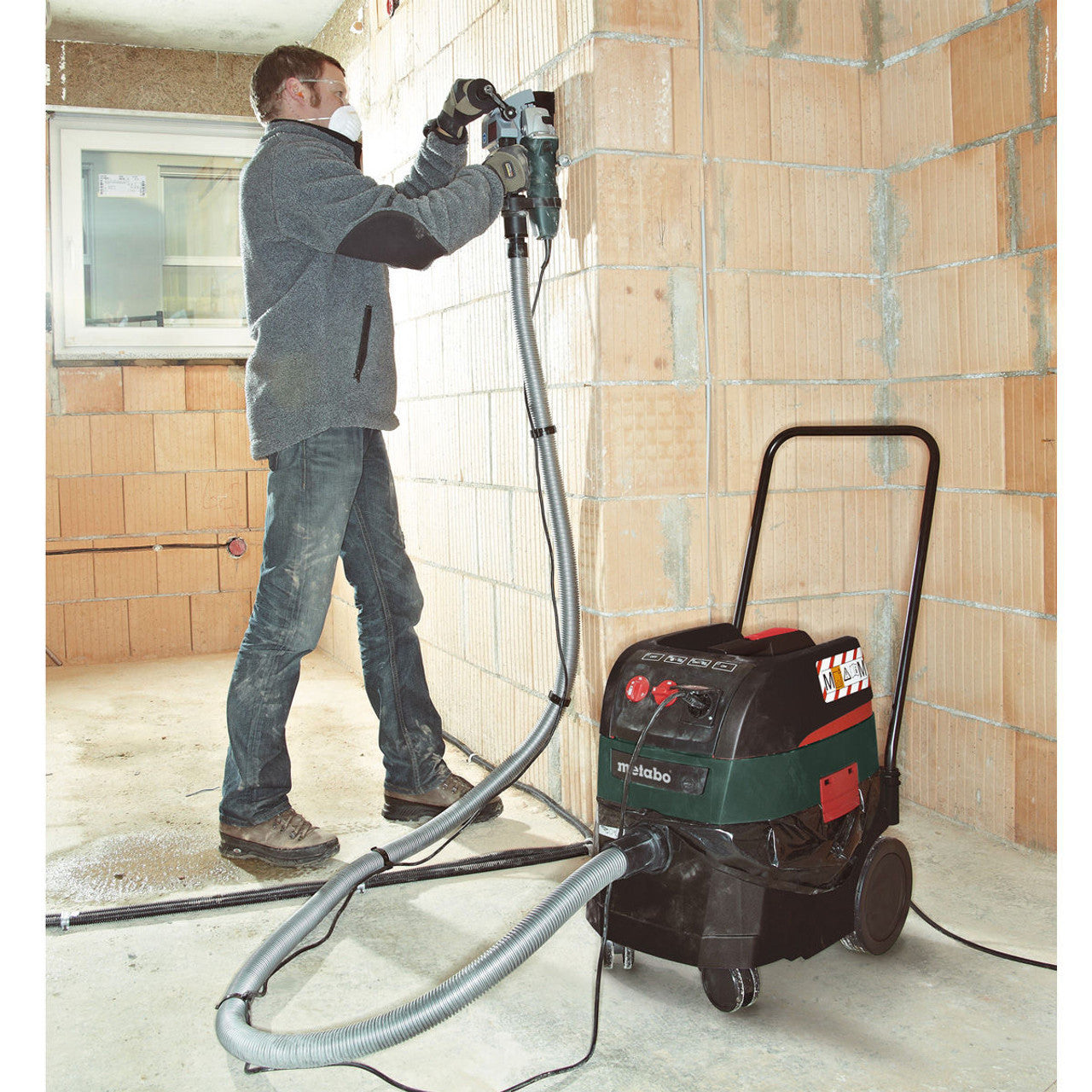Metabo ASR 35 M ACP All-Purpose Vacuum Cleaner 1400W with Measurement of Pressure Differentials (110V)