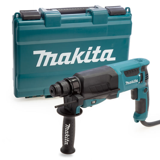 Makita 110V SDS Plus Rotary Hammer Drill Case Side Handle & Depth stop HR2630
