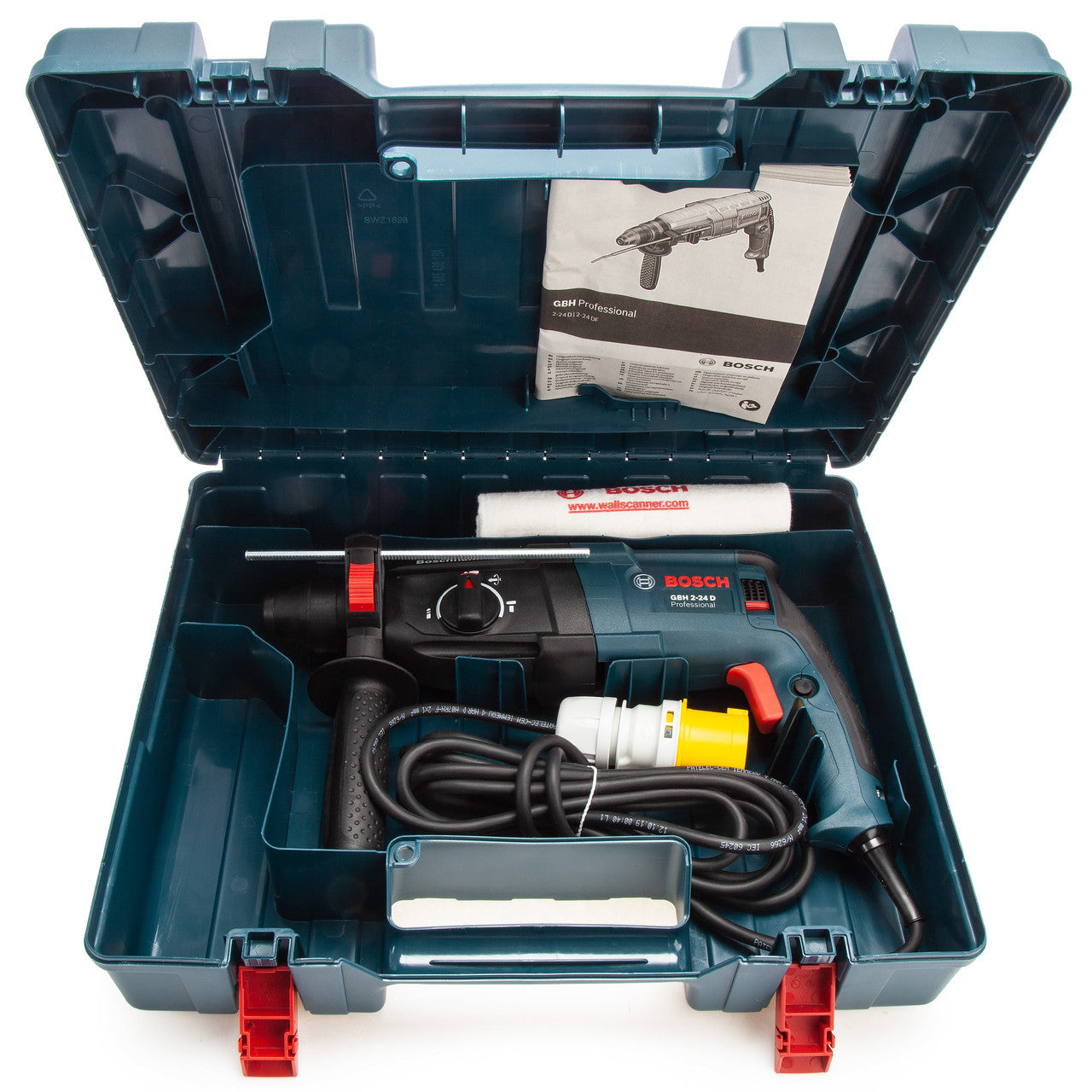 Bosch SDS Plus 3 Function Hammer Drill 24mm 110V 790 watt GBH2-24D