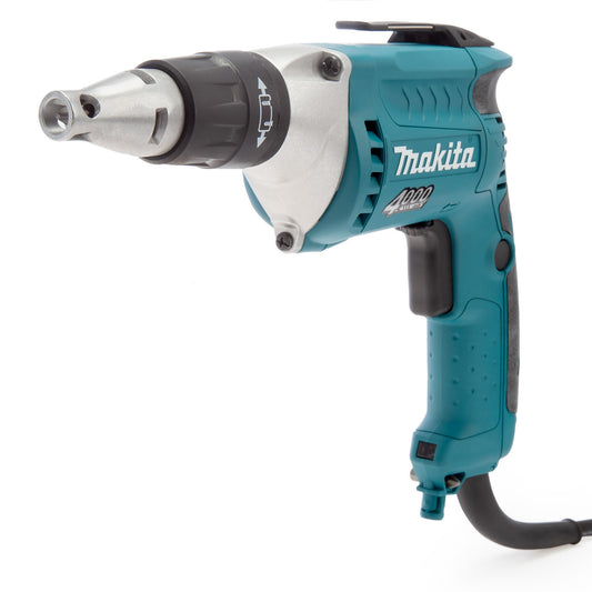 Makita Drywall Screwdriver 240V 1/4" Hex Drive 570w LED job light FS4300