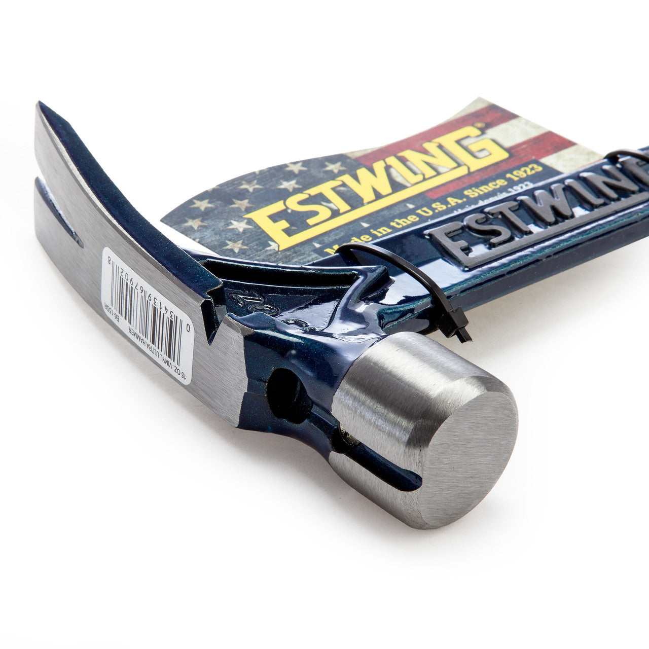 Estwing Ultra Series Claw Hammer with Vinyl Grip Blue 15oz Length 13.75" E6/15SR