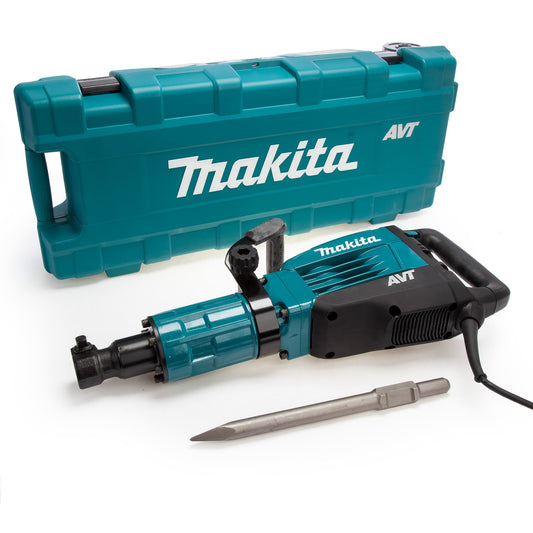 Makita 30mm Hex Demolition Hammer with AVT 110V Soft Start Side Handle HM1317C