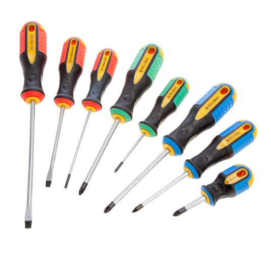 XTrade Screwdriver Mixed Set 8 Piece Non Slip Soft Grip Handle X0900064