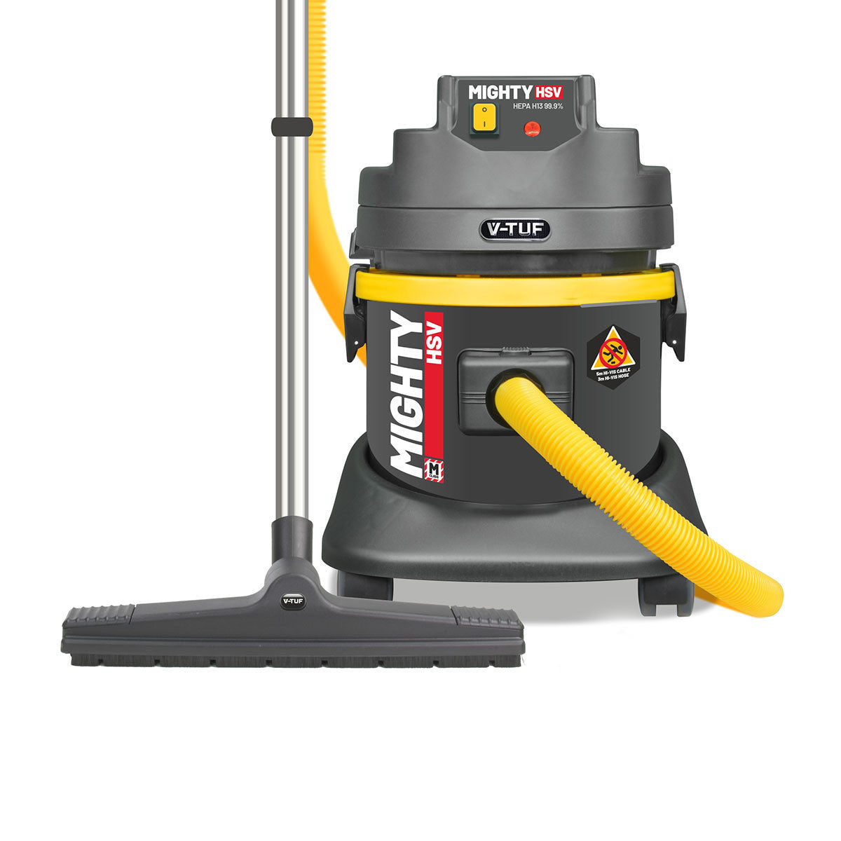 V-TUF MIGHTY M-Class Wet & Dry Dust Extractor 21L 240V Health & Safety Version