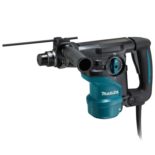 Makita 110V SDS Plus Rotary Hammer Makpac Case Depth Stop & Side Handle HR3001CJ