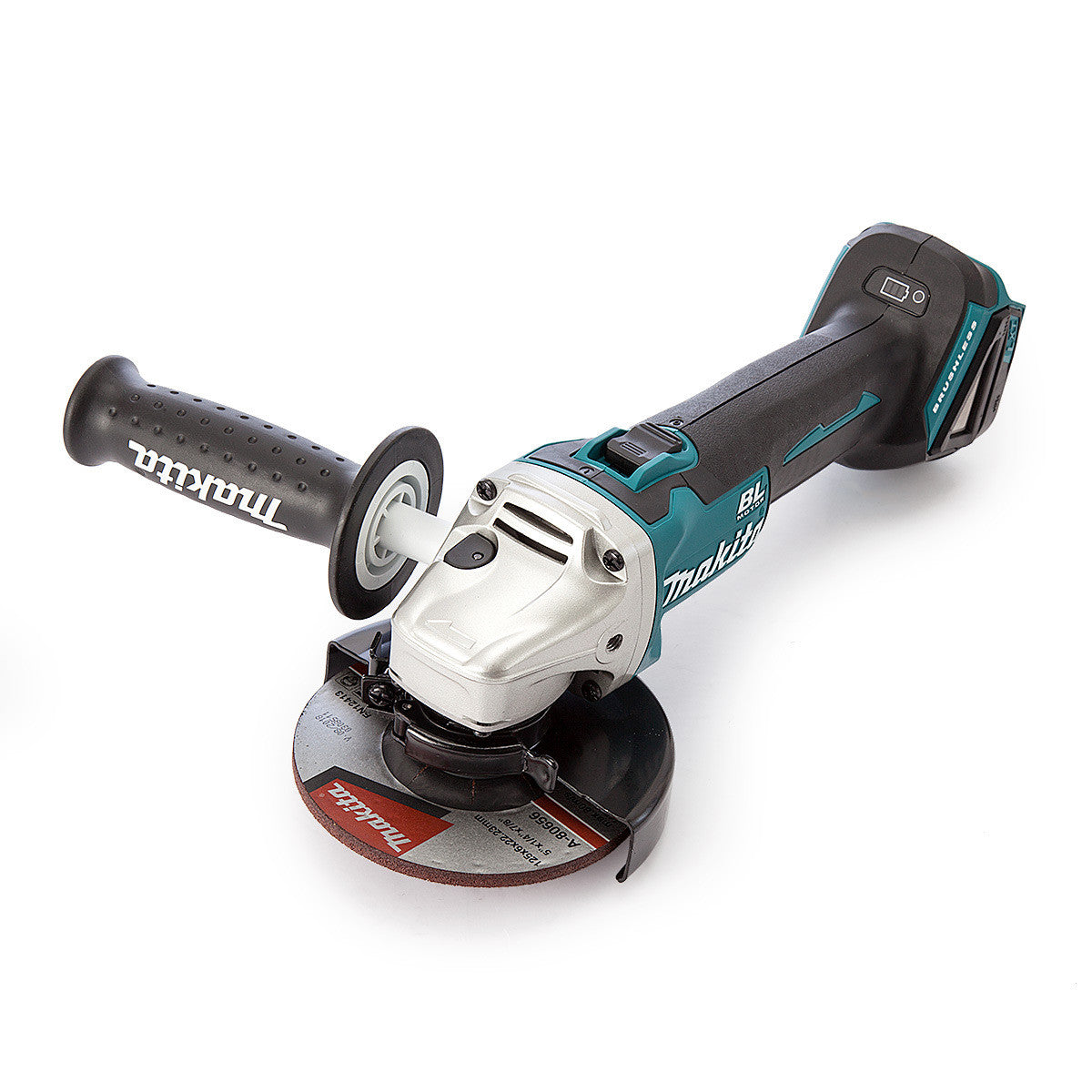 Makita 18V LXT Brushless Angle Grinder 125mm Body Only Side Handle DGA504Z