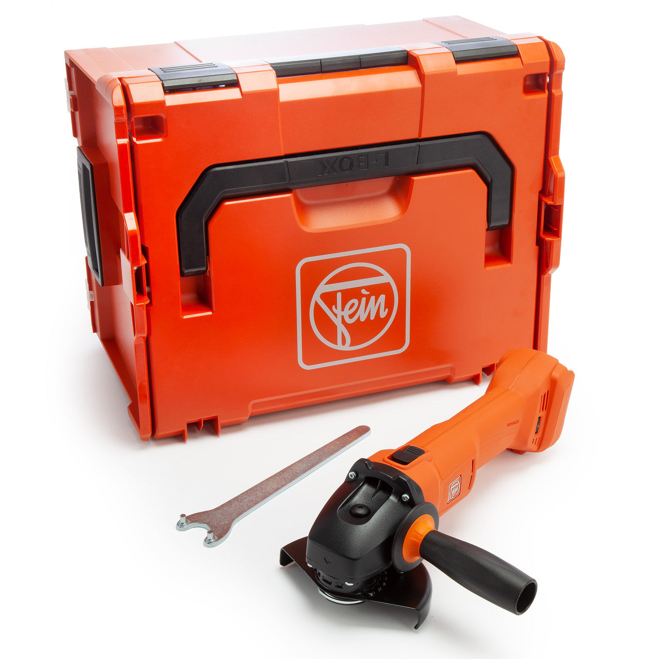 Fein 18V 125mm Angle Grinder Body Only in L-Boxx  AMPShare CCG 18-125-10 AS