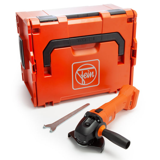 Fein 18V 125mm Angle Grinder Body Only in L-Boxx  AMPShare CCG 18-125-10 AS