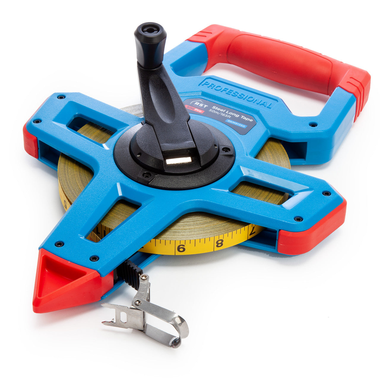 RST RKM91350 Steel Open Frame Tape Measure 165ft 50m High Speed Winding RKM91350