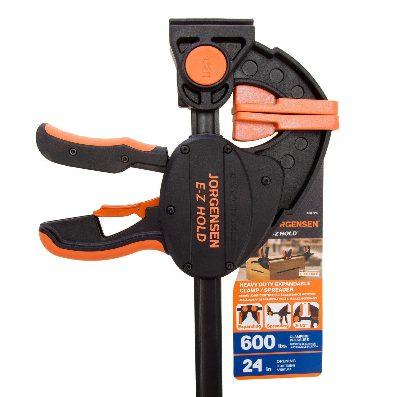 Pony Jorgensen 33724 E-Z Hold Heavy-Duty Spreader Expandable Clamp 24in