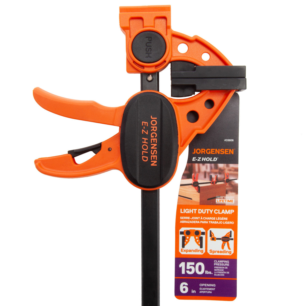 Pony Jorgensen 33606 E-Z Hold Light Duty Spreader Expandable Clamp 6in