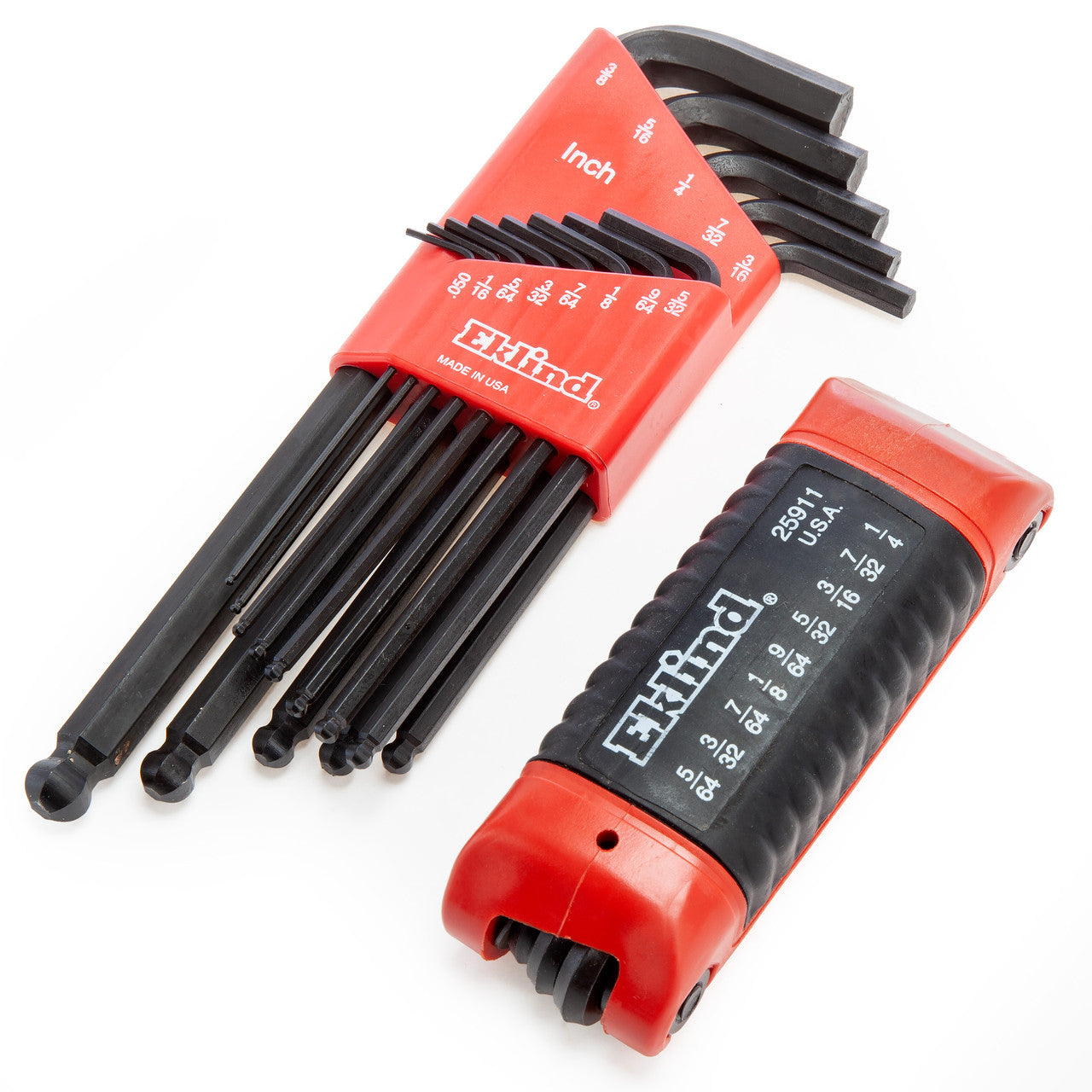 Eklind 29022 Imperial Ball-End Hex-L & Ergo Folding Key Set 22 Piece (.050 - 3/8")