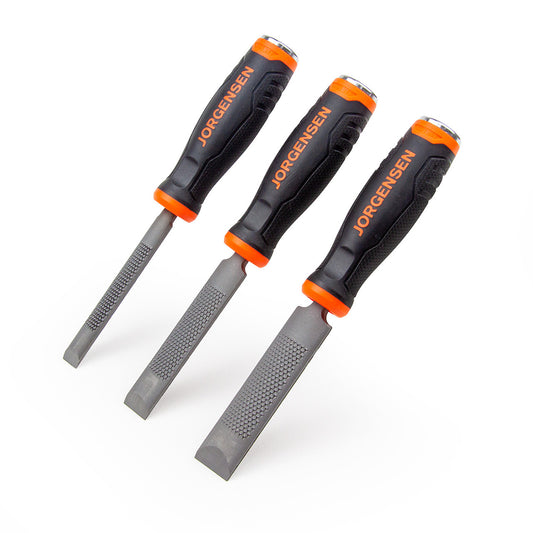 Pony Jorgensen Combination Wood Chisel Rasp Set 3 Pc 1/2" 3/4" 1" Blades 70580