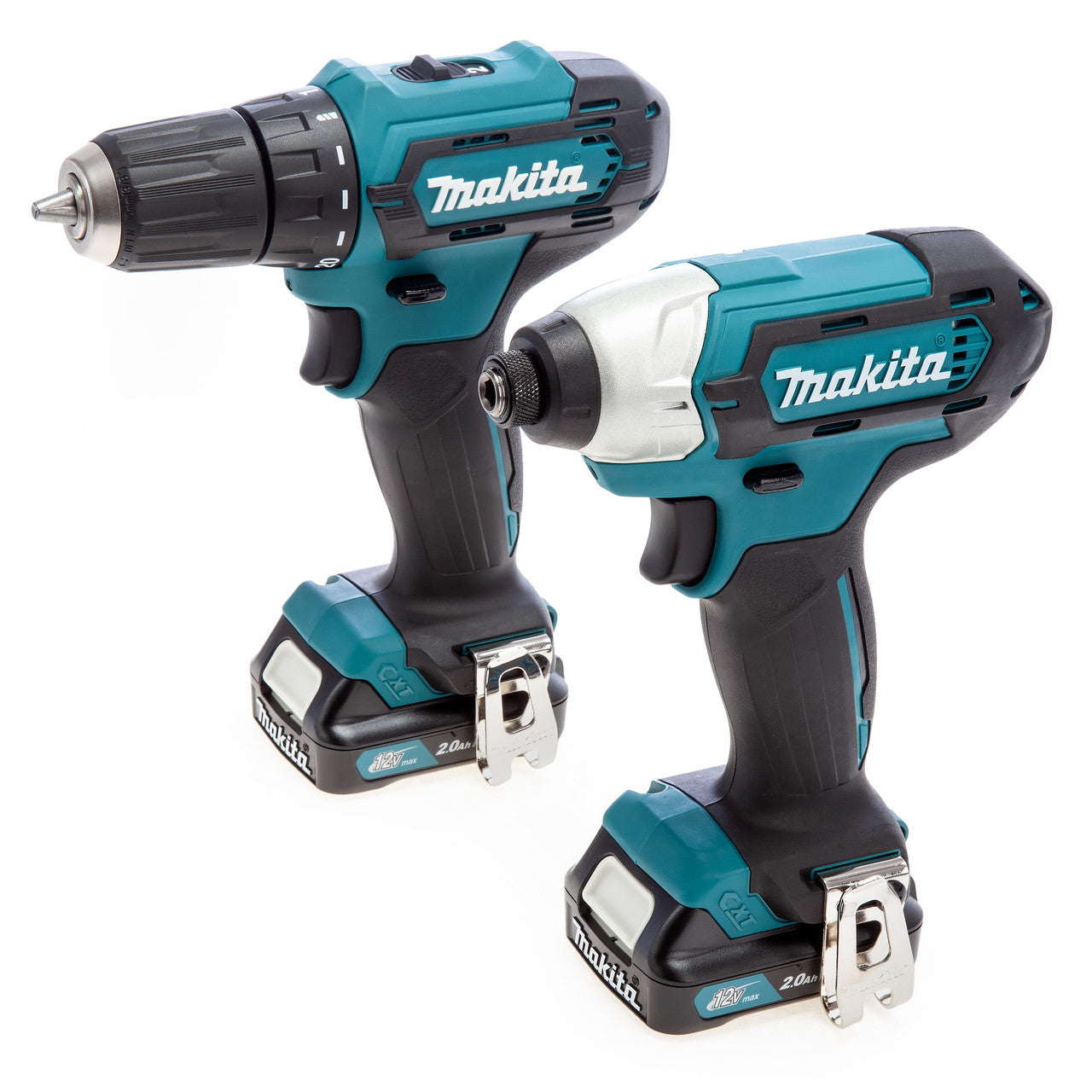 Makita 12Vmax CXT Impact Driver & Drill Driver Twin Pack 2 x 2.0Ah Batt CLX224AJ