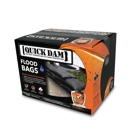 Quick Dam Water Activated Flood Bags 30cm 1ft x 61cm 2ft Pack of 20 QD1224-20