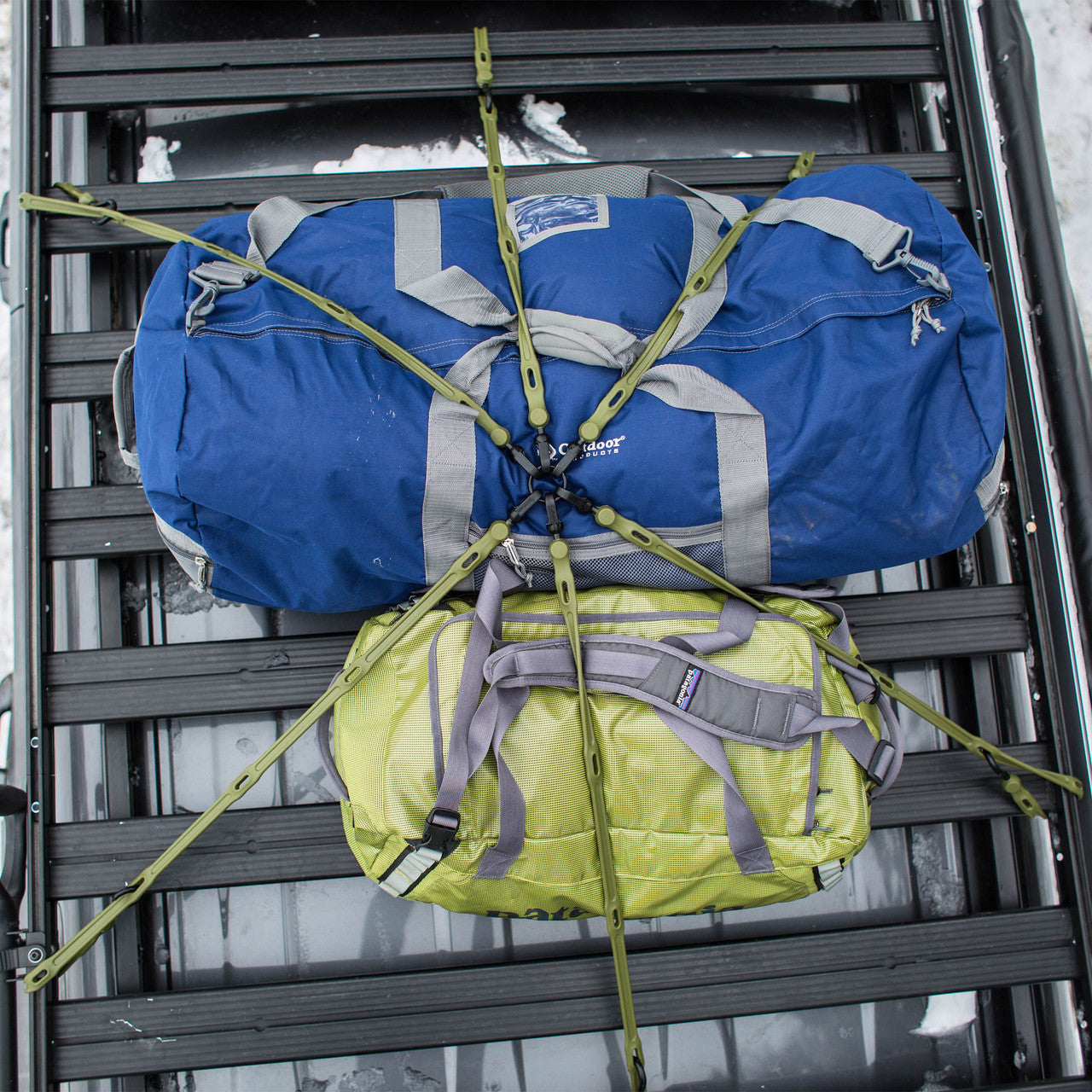 The Perfect Bungee Adjustable 6 Strap Flex Web Bungee Blue 3.65 x 3.65m FW36-6BL