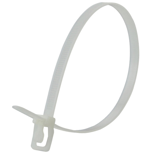 RETYZ WorkTie Reusable Cable Ties in Natural 600mm 24in Pack of 100 WKT-S24NL-TA