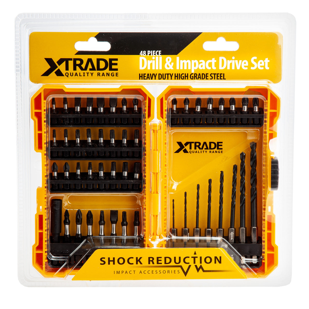 XTrade X0900075 Drill & Impact Drive Set (48 Piece)