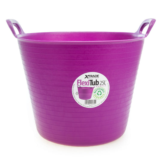 XTrade FlexiTub Purple 25L Plastic With Handles X0900112