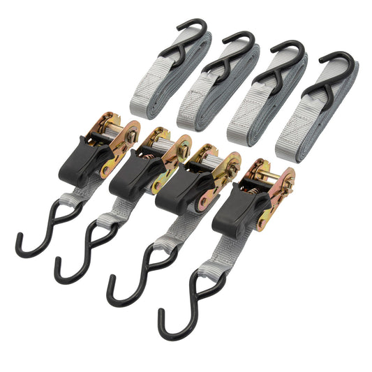 XTrade Ratchet Straps with Hooks 25mm x 5m Multi Pack Capacity 500daN X0500007