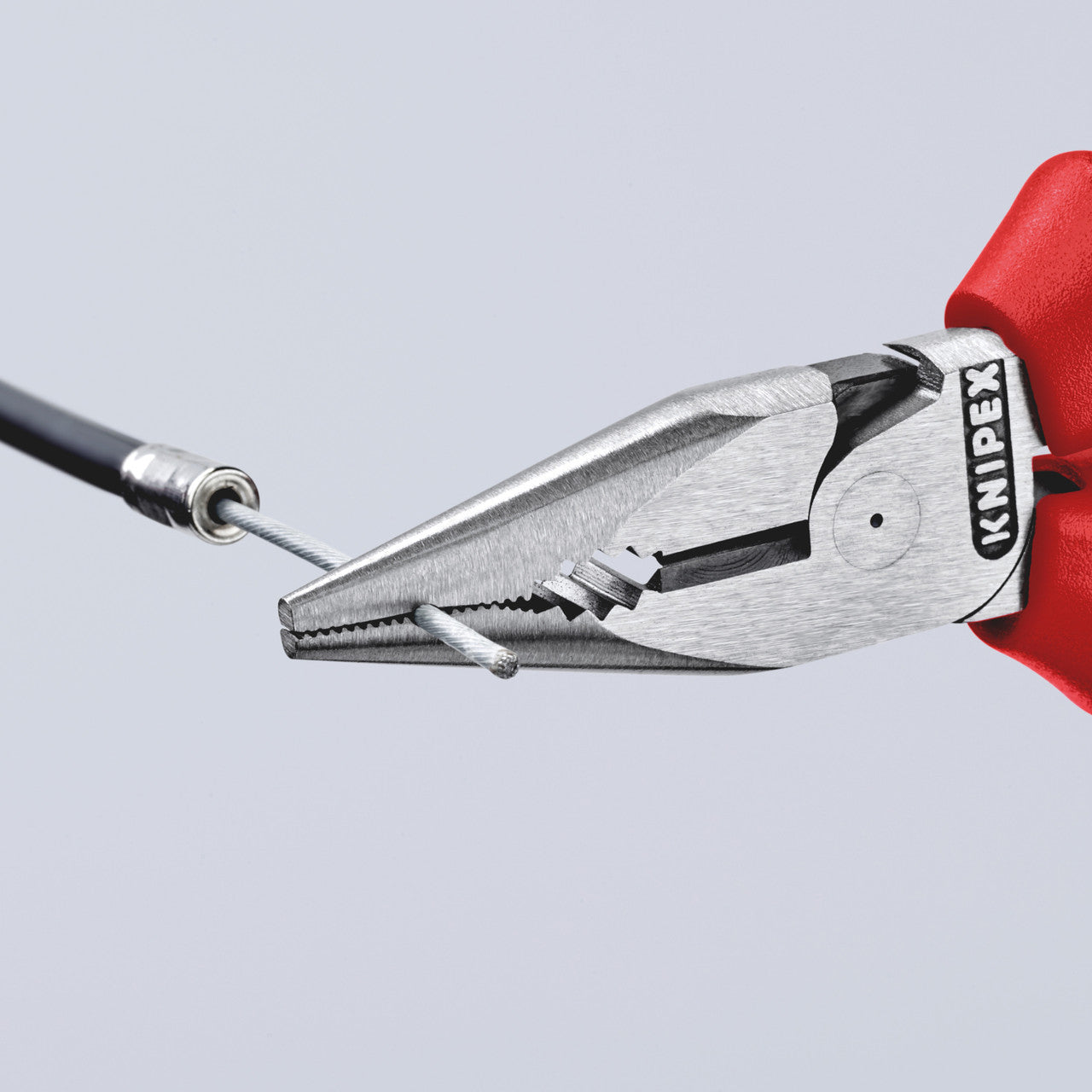 Knipex Needle Nose Combination Pliers 185mm Multi Component Grips 0822185