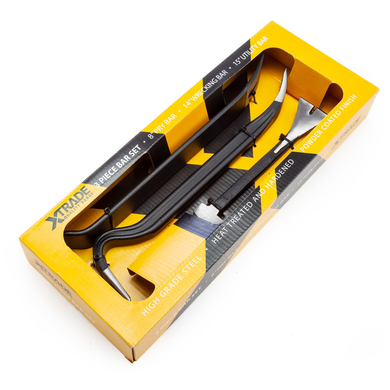 XTrade Pry Bar Set 3 Piece Wrecking Uility With Nail Removal X0900006
