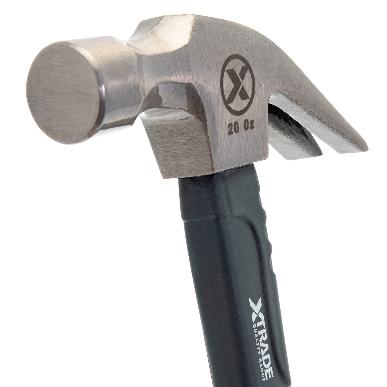 XTrade Claw Hammer with Fibreglass Handle 20oz rubber grip X0900087