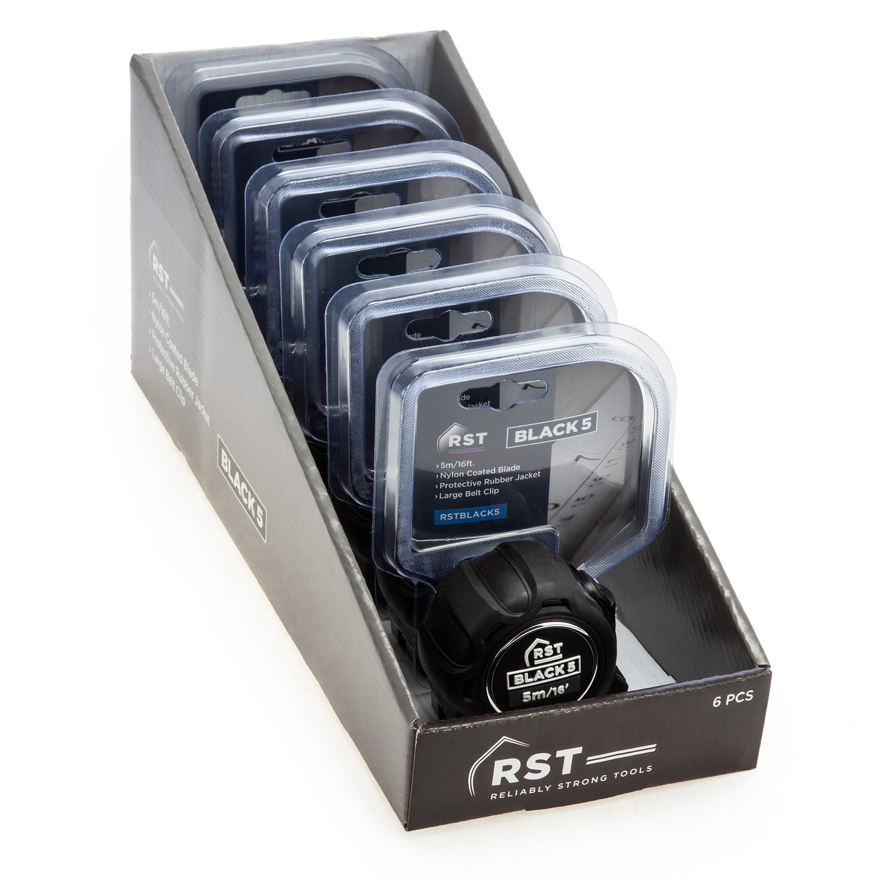 RST BLACK5 Metric Imperial Tape Measure 5m RST-RSTBLACK5