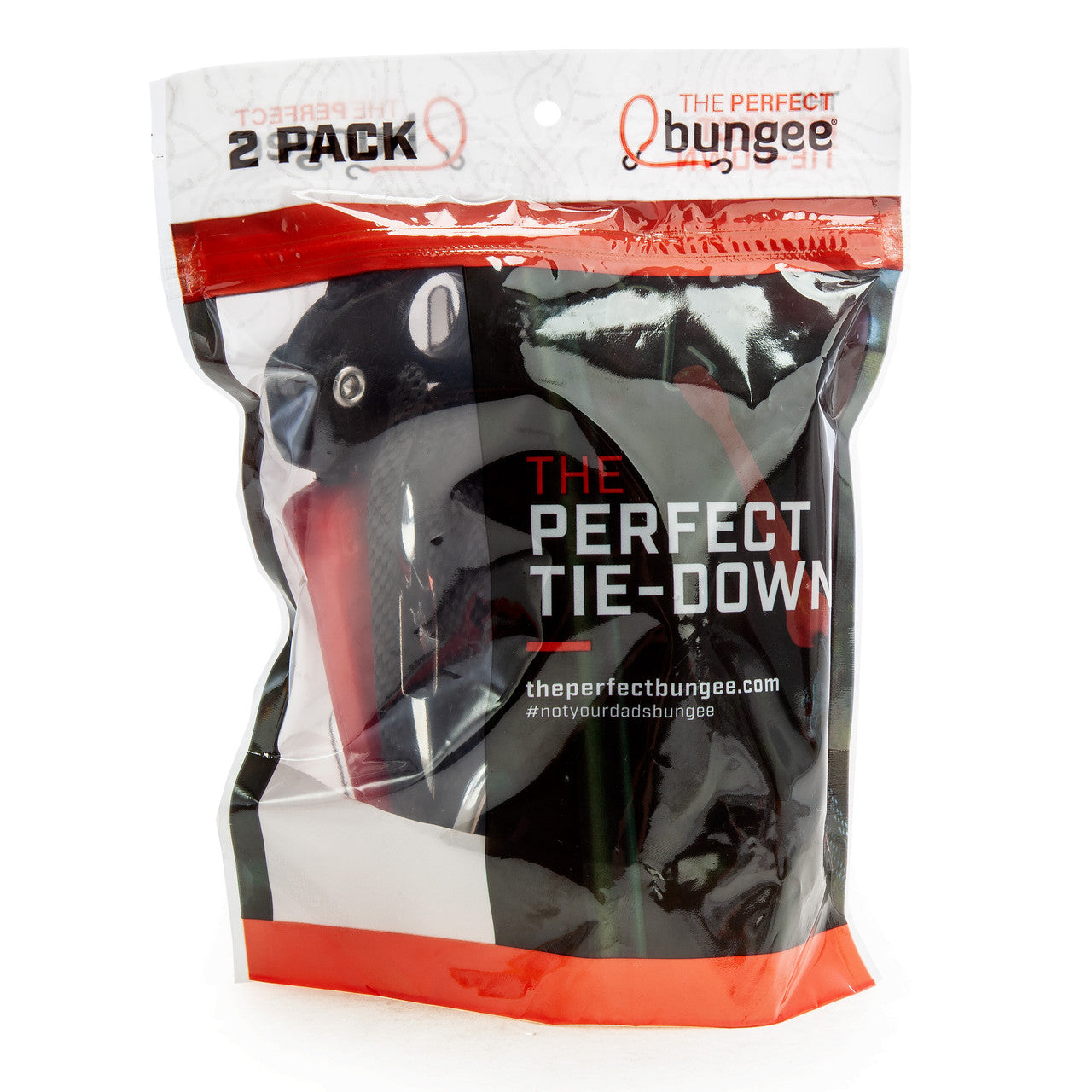 The Perfect Bungee Tie Down Straps in Red 3.65m 12ft Pack of 2 PTDR2PK