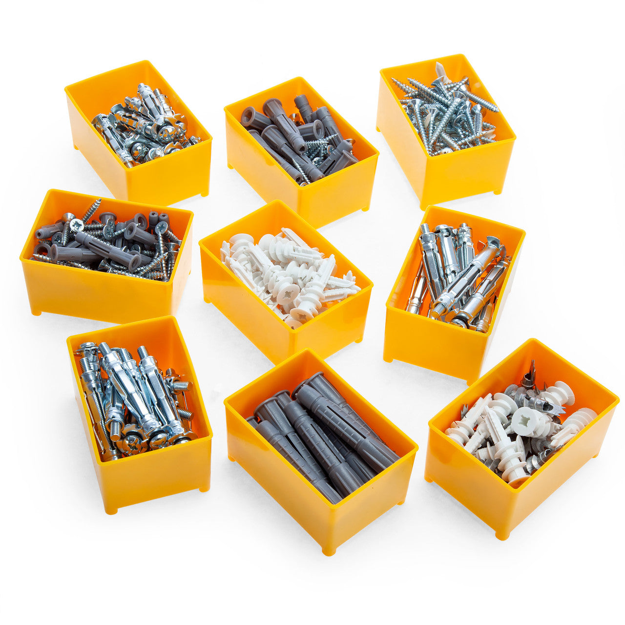 XTrade Mixed Fixing Kit Pack Of 285 Screws Wall Plugs Anchors & Case X0800012