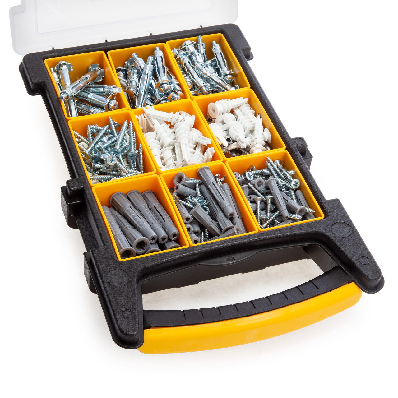 XTrade Mixed Fixing Kit Pack Of 285 Screws Wall Plugs Anchors & Case X0800012