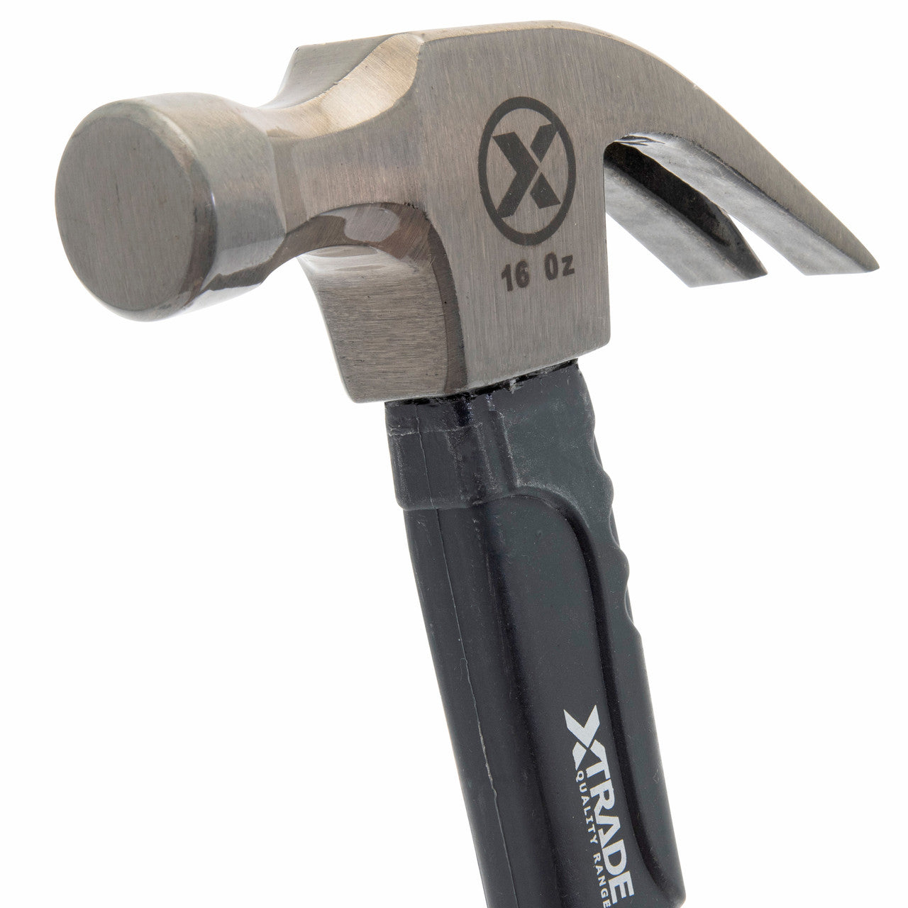 XTrade Claw Hammer with Fibreglass Handle 16oz rubber grip X0900086