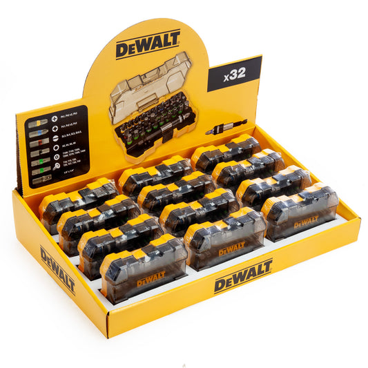 Dewalt Screwdriver Bit Set 32 Pc x 12 in Merchandiser Display Case DT7969M