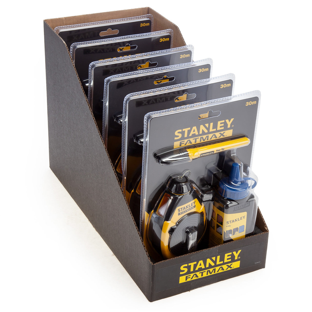Stanley  FatMax Chalk Line & Blue Builders Chalk 30m 0-47-681