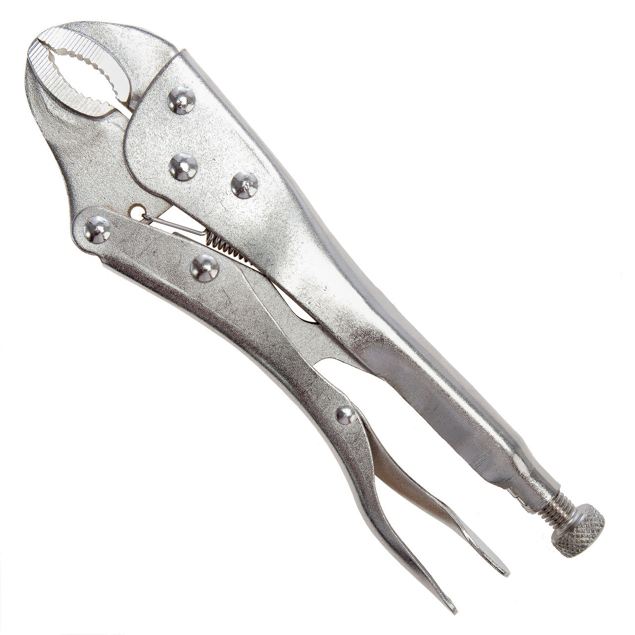 Siegen Locking Pliers With Curved Jaw 215mm Serrated Jaw Capacity 45mm S0487