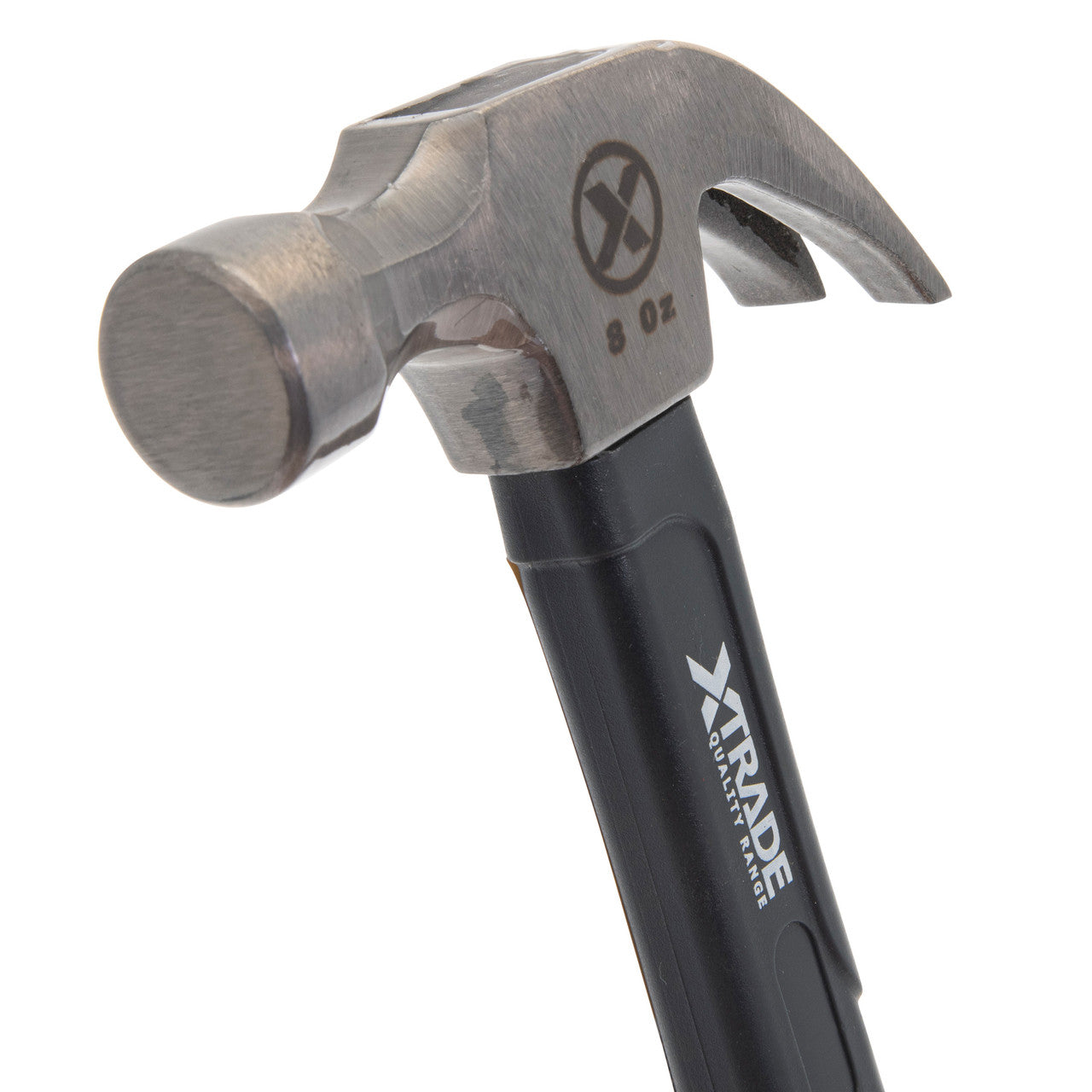 XTrade Claw Hammer With Fibreglass Rubber Grip Handle 8oz X0900085