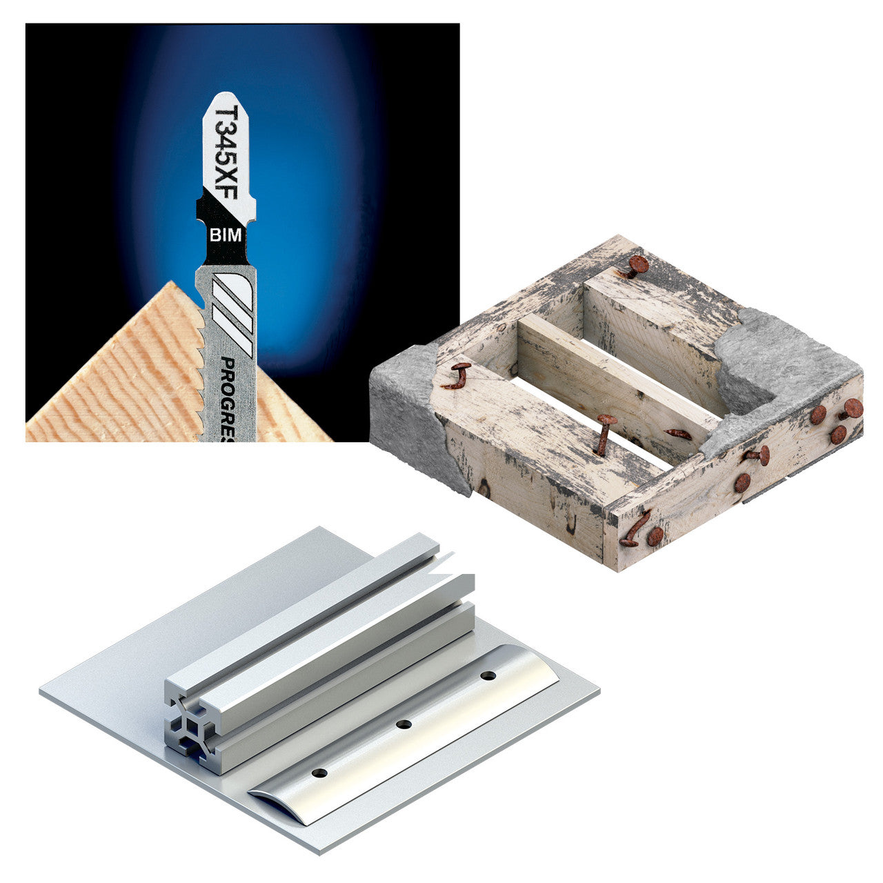 Bosch Progressor Jigsaw Blades for Wood Metal & Plastic 5 Pack T345XF